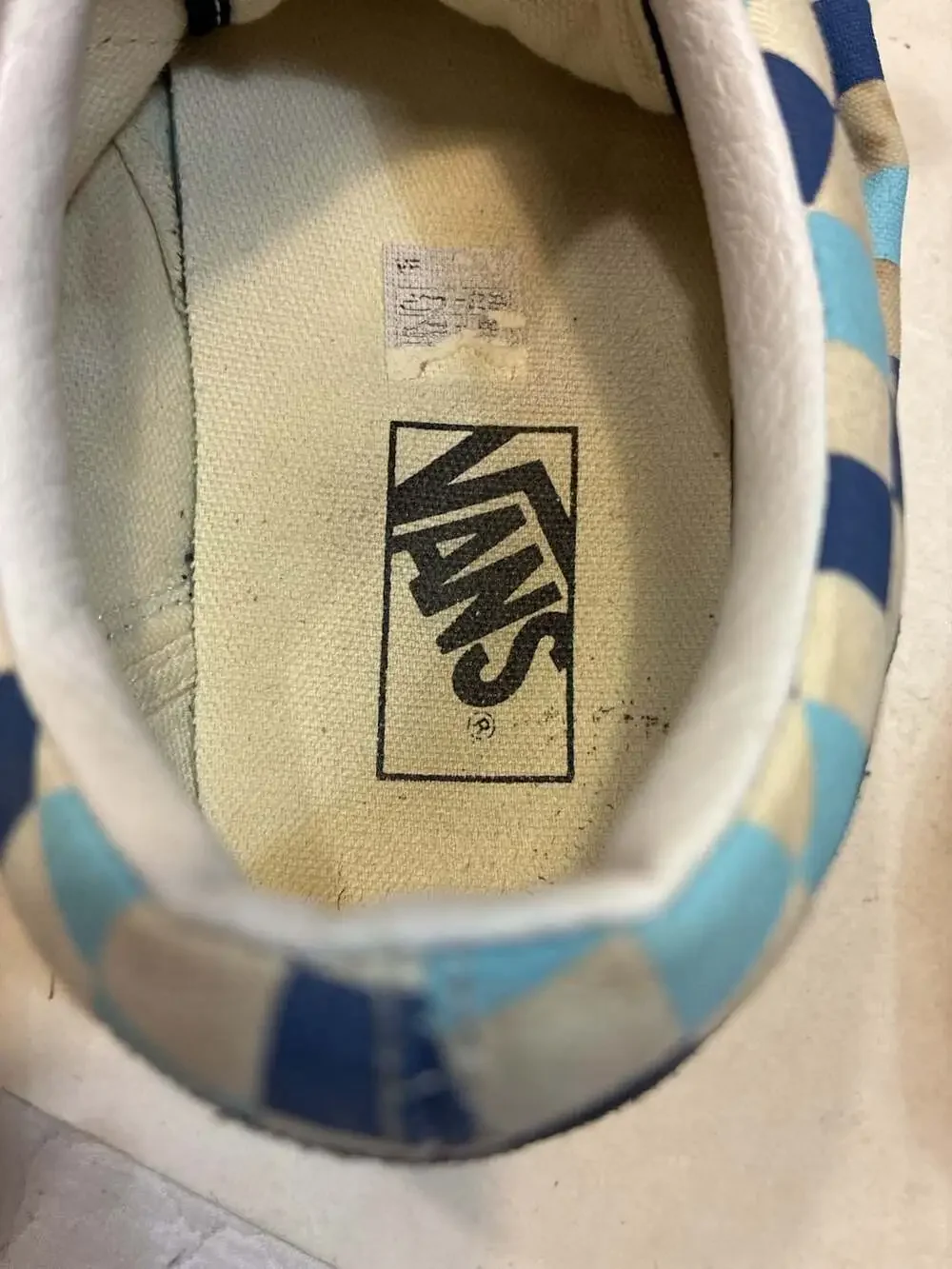 Vans Old Skool Blue Topaz Checkerboard Skate Shoes